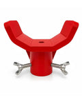 Red Bottle Jack Adapter 2 To 12T Triple Lock Upgrade For 3 To 4 Inch Axles Fits Saddle Up To 1.65 Inches WobbleProof Accessory