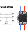 AC Contactor 1 Pole 25A 24V Workhorse Heavy Duty Definite Purpose Relay wiring diagram and terminals view