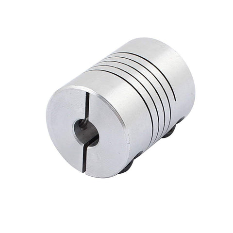Aluminum Shaft Coupler For 5mm To 6mm Stepper Motors 25mm Length 20mm Diameter Spline Shaft With Dope Clamping Joint Connector For 3D Printer