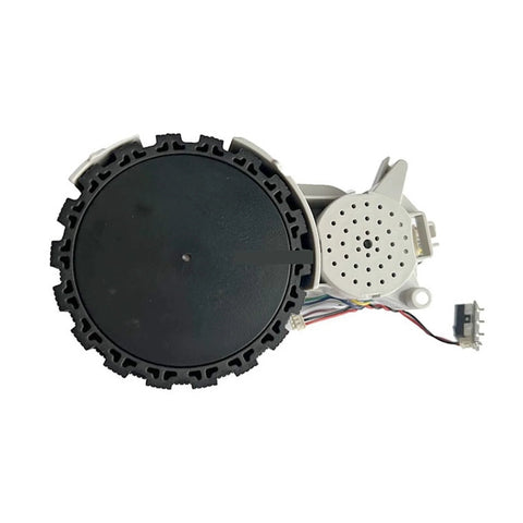 Traveling wheel assembly for Xiaomi Omni vacuum, black wheel with perforated motor housing and wiring