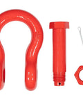 Built Like A Tank Heavy Duty One Point Five Inch Anchor Shackle Forged Carbon Steel Bolt Safety Pin components including shackle and bolt.