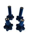 Heavy Duty M10 Clamping Nuts To Swap On Your Soft Serve Ice Cream Machine Flower Grip Knobs Make Fixes A Breeze Durable black screw bolts.