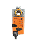 Heavy Duty Damper Actuator 24V AC DC 10 Nm Torque industrial damper controller top view with wiring and adjustment features.