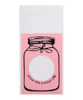 100 Pcs Lovely Plastic Cookies Gift Packaging Bags For Party Supplies Pink Food Grade Safe And Durable Ideal For Weddings Birthdays And Celebrations Everywhere with jar design