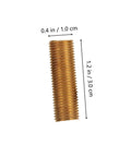 Heavy Duty Brass Lamp Thread Pipes Kit With Easy Install Threaded Rods For Lamp Hardware Built Tough DIY Repair Solutions For Light Fixtures And Lamps Quick Upgrades showing brass threaded rod with dimensions
