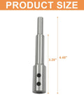 Badass Long Reach Forstner Bit Extension Shaft Adds Four Point Five Inch for Deep Woodworker Projects, showing size dimensions of 3.28" and 4.48".