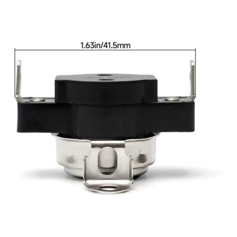 Heavy Duty Dryer High Limit Thermostat D510701 L225-40F For Safe Fast Drying With Precise Thermal Cutoff That Kicks In When Temps Go Too High Keeping Your Dryer From Overheating During Big Loads, black ceramic, 1.63in