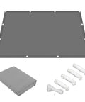 Heavy Duty Shade Sail 11x14 Ft 220 GSM Polyester Waterproof Outdoor Canopy Cover UV Block Up To 98 Percent And Keeps It Cool