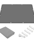 Heavy Duty Shade Sail 220 GSM 8x16 Feet Waterproof Outdoor Canopy For Patio Backyard Deck Pergola Dark Gray Blocks Up To 98 Percent UV Rays Delivers About 90 Percent Shade For Cool Outdoor Vibes
