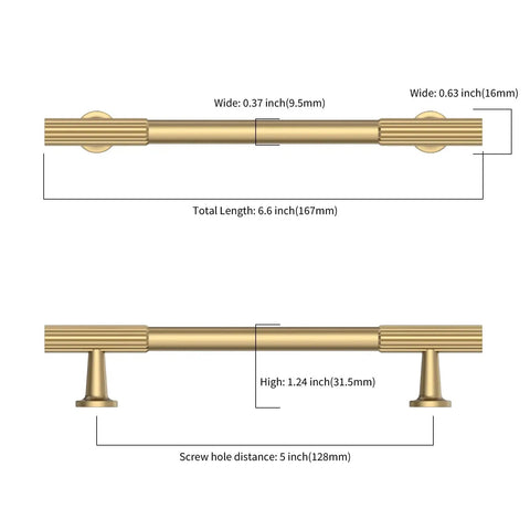 20 Pack 5 Inch Champagne Bronze Cabinet Pulls Heavy Duty Solid Kitchen Cabinet Handles For Cabinets And Drawers Champagne Gold Hardware For Bathrooms Built Tough Easy Install Rust Proof, 5-inch pull size