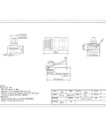 100 Pack RJ45 Cat6 Pass Through Connectors For Solid Or Stranded UTP Cable, Modular Plugs, Easy Crimp Termination, Supports 24 To 26 AWG And Up To 6.1mm OD technical drawing with connector dimensions
