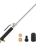 Jet Nozzle For Garden Hose And Power Washer Wand With Dual Nozzles And Quick Connectors Copper Fittings Heavy Duty Metal Spray Wand