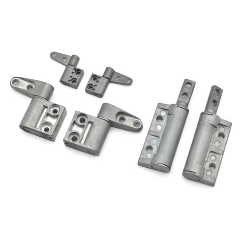 Stop at Will constant torque hinge set in gray metal; includes two long hinges and mounting blocks (Amazon)