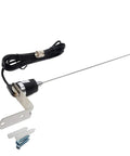 Dual Band NMO 20 Inch Mobile Antenna With 13 Ft RG58 Cable For 144 To 430 MHz, 100W, shown with L Shape Mount Bracket and screws
