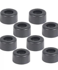 Conical Rubber Foot Pads With Stainless Steel Insert And Grippy Anti Slip Floor Protectors For Tables Chairs Cabinets Speaker Cabs 8 Pack