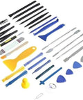 No Sweat 37 Piece Watch Repair Kit And Smartphone Teardown Set With Precision Drivers assorted tool layout for gadget repairs.