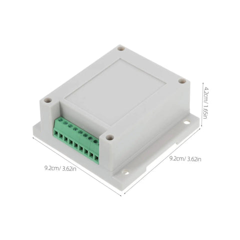 Tough Yet Compact Weatherproof Junction Box For Industrial Use with ABS Plastic Enclosure, space-saving design, dimensions visible