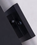 Top view of Outdoor Porch Light 2 Pack Dusk to Dawn Photocell Sensor Wall Sconces Waterproof Matte Black Aluminum with mounting details