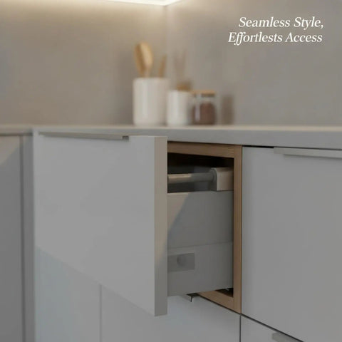 Press To Open Cabinet Latch Aluminum Alloy Push Catch For Handleless Doors And Drawers Silver Finish Easy Install