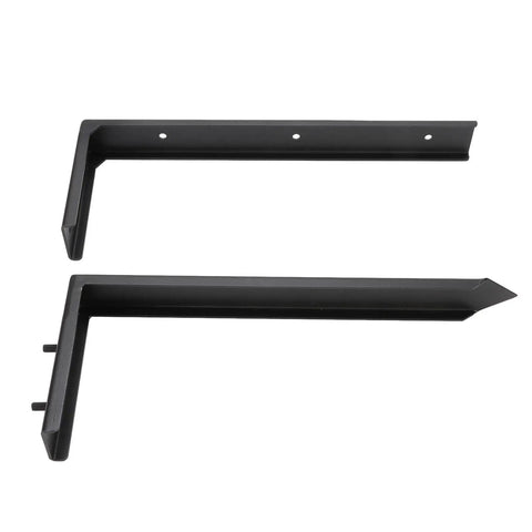 Heavy Duty Fence Post Repair Kit With Steel Stakes For Wooden Fences Inclined Post Fix With Ground Spike on white background