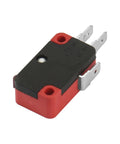 Hella Tough Spdt Micro Switch With Pin Plunger Actuator and Quick Connect Terminals killer 15 Amp snap action limit switch in red and black.