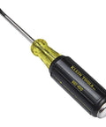 Beefy Heavy Duty Demolition Screwdriver With Keystone Tip And Four Inch Shank For Prying And Chiseling Durable Plated Strike Cap