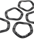 Steel Bike Bottom Bracket Wave Washers Set For 24mm And 30mm Cranks, Crinkle Spring Spacers And Shield Gasket Bearing Adapters, 5 Pieces