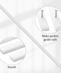 4 Pcs UHMW Precision Milled Bar For Jigs Crosscut Sled For Table Saw Sled Fixtures Or Miter Slots Three Quarters By Three Eighths Inch 17 Inch Long Miter Bar Slider Gauge Rod For Router And Bandsaw Use image showing smooth milled edge and guide rails.