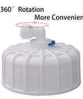Beefed Up 400 GPD RO Membrane Housing Kit showing 360-degree rotating connector, white textured top with quick-connect fitting.