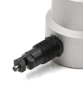 Heavy Duty Double Head Metal Sheet Nibbler And Hole Cutter Tool Kit showing close-up of metal cutting head for auto repair
