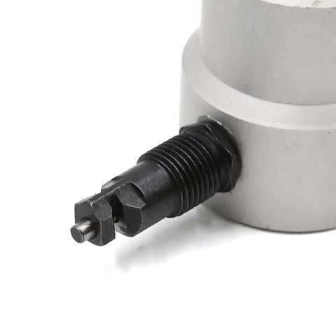 Heavy Duty Double Head Metal Sheet Nibbler And Hole Cutter Tool Kit showing close-up of metal cutting head for auto repair