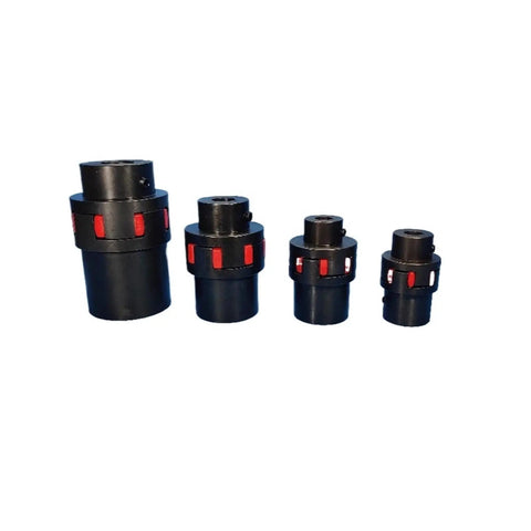 Heavy Duty Rock Solid Star Type Flexible Shaft Coupler With Premium Elastic Buffer for industrial use, multi-size adapters.