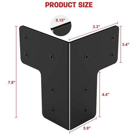 8Pcs Workbench Corner Brackets Kit With Screws For DIY Work Tables And Benches, Heavy Duty Garage Brackets For Woodworking, Workshop Shelves, Planer Stands, Build Your Own Sturdy Shop Station