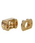 Top 18mm Brass Oldham Coupling Fits Ender 3 V2 CR10 And CR10S Pro Z Axis T8 Screw Upgrade For Hot Bed 3D Printer Build Parts, brass coupler