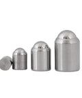Heavy Duty Stainless Steel Spring Ball Plunger set of four sizes, showcasing sleek design for precision grip and rugged durability.