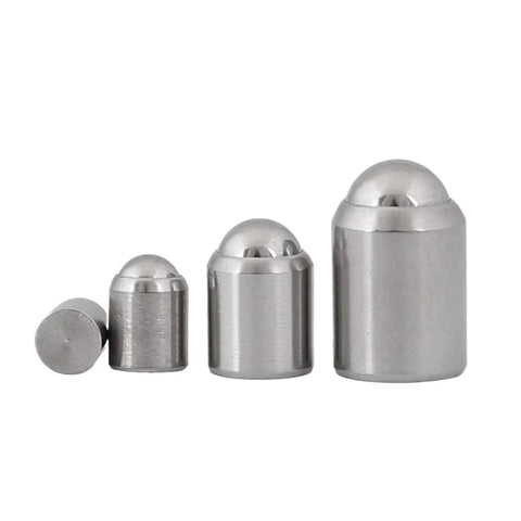 Heavy Duty Stainless Steel Spring Ball Plunger set of four sizes, showcasing sleek design for precision grip and rugged durability.