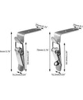 Two Stainless Steel Spring Loaded Hook Lock Bolt Toggle Latch Clamps For Doors Drawers Cabinets Toolbox And Closets 4 Pack With Lock Bolts