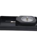 Portable Double Pointer Tension Gauge With 10g Capacity And 0.2g Readout Pro Grade Tensiometer For Delicate Electronics Testing ABS Alloy Body Dual Needle Dynamometer Precision Quality Control SEG-10-2, black dial gauge in tray
