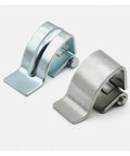 Removable Hidden Trap Door Hinge For Cabinets, Industrial Style Iron Galvanized Inner Cabinet Door Hinge, Two Angle View