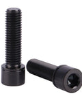 Ultra Lightweight Titanium M7 Bolt 25mm Allen Head With Washers For Bicycle Screws Pack Of 4 Black Corrosion Resistant Bolts
