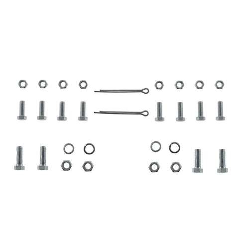 Bar Type 0.640 Inch Mud Flap Hanger Mounting Bracket Complete Kit with screws, nuts, washers for truck or SUV mud flap setup