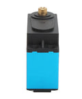 Beefy Digital Servo Featuring Rock Solid Metal Gears And Coreless Motor Waterproof Design Delivers Lightning Quick Response Plus 25 Kilogram Torque For 1 10 Scale Rcs Measuring 40 By 5mm Blue, side view showing metal gears.
