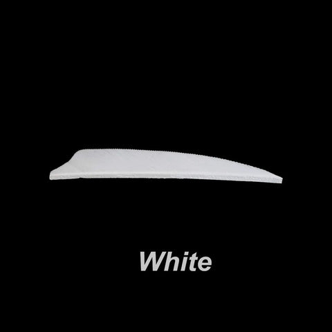 White shield-cut feather for 3 Inch Real Feather Fletching Arrows With Shield Cut Right Wing For DIY Archery Hunting And Target Shooting Shafts
