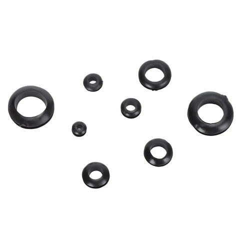 180 Piece Rubber Grommet Kit Durable Rubber Hole Plugs For Wiring And Plumbing Projects Ideal For Home Automotive And DIY Use With Assorted Sizes And UV Ozone Resistant Seals, assorted black rubber grommets