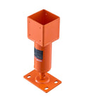 VEVOR screw jack post, orange steel adjustable leveling jack with square top housing and mounting base