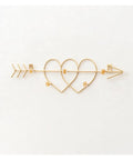 Straight Up Versatile Wall Mounted Coat Rack With Smooth Gold Metal Hooks That Really Is A Whole Game Changer For Your Entryway Closets Bathrooms And Garages To Keep Everyday Gear Completely Sorted Today with heart and arrow design.