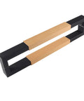 Double Sided Door Pull Bar Handle For Sliding Doors And Gates, Tough As Nails, Interior Exterior Use, Stainless Steel And Wood