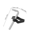 Kisang 4 Piece Hex Wrench Kit with Socket Sleeve, 2.16in metal hex key with black holder