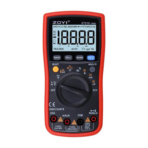 Front view of Do It All True RMS Digital Multimeter With 19999 Counts Auto Range NCV, showing display and buttons.