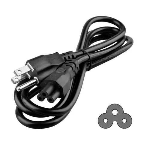 3 Prong AC Power Cord For Creality Space Pi X4 Filament Dryer Box Replacement, black 4 ft 120V 15A heavy-duty cable, coiled view